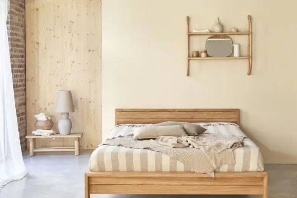 Cama Minimalys en teca maciza